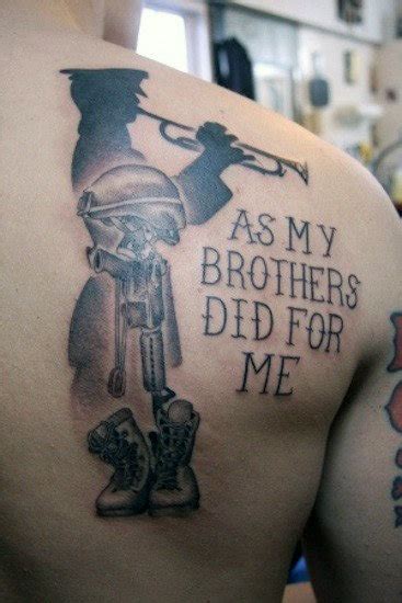 50 Fallen Soldier Tattoo Designs For Men - Memorial Ideas