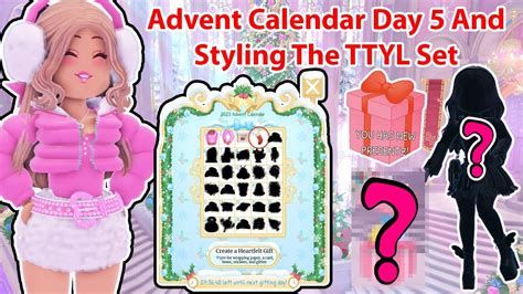 Advent Calendar Day 5 Out Now And Styling The TTYL Set Royale High Advent Calendar And Outfit ...