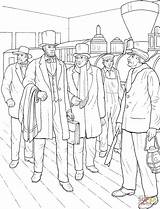 Abraham Lincoln With Hat coloring Page  Free Printable Coloring Pages sketch template