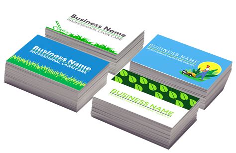 Lawn Care Business Cards Mockup | Service Autopilot
