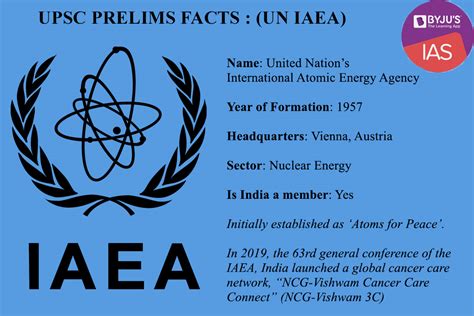 International Atomic Energy Agency (IAEA) - Functions & Mandate