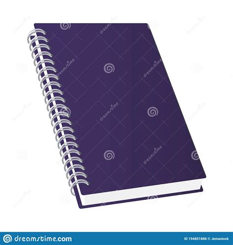 Isolated Mockup Blue Notebook Vector Design Stock Vector - Illustration of marketing, template ...