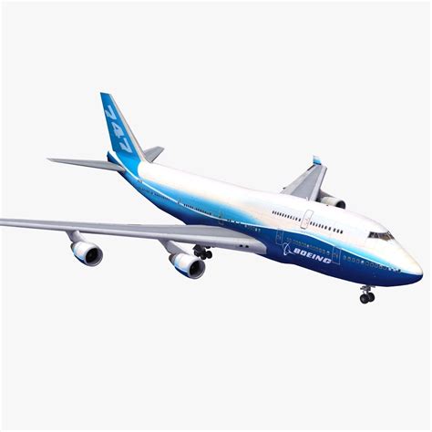 747 Jumbo Jet 3D Model .max .obj .3ds .lwo .lw .lws .ma .mb .hrc .xsi ...