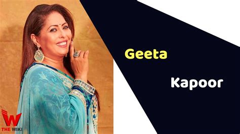 Geeta Kapoor (Choreographer) Height, Weight, Age, Affairs, Biography & More