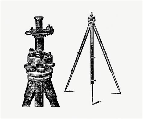 Drawing of a tripod | Premium PSD - rawpixel