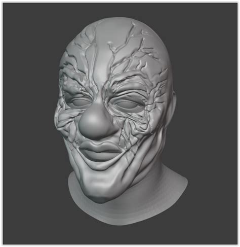 STL file slipknot clown mask・3D printer model to download・Cults