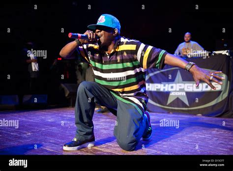 Flavor Flav of Public Enemy performing in Chicago, Illinois as part of the Hip Hop Gods Tour ...