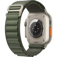 Apple Watch Ultra 2 - 49 mm - titanium - smart watch with Alpine Loop - textile - indigo - band ...