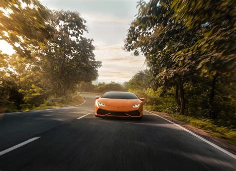 Lamborghini Huracan, orange, 2019 HD wallpaper | Pxfuel