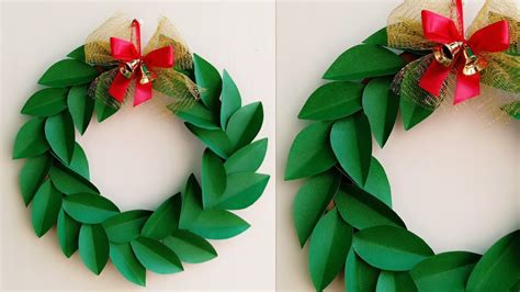 Christmas Wreath/Paper Christmas Wreath/How to make Christmas Wreath/Christmas Decoration Ideas ...