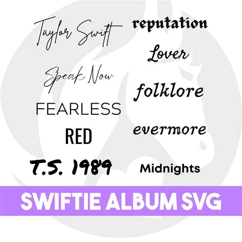 Taylor Swift Album Svg Bundle for Cricut Taylor Swift - Etsy Ireland