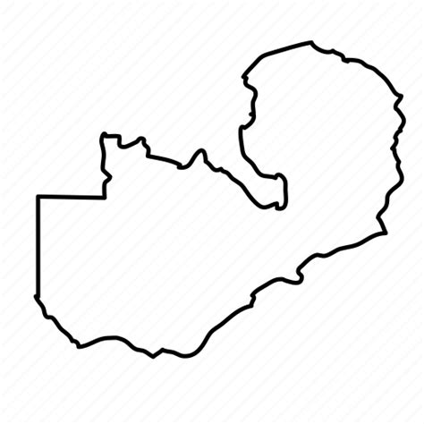 Zambia Map Outline