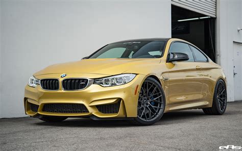 Beautiful Austin Yellow BMW M4 Gets Vorsteiner V-FF 107 Flow Forged Wheels