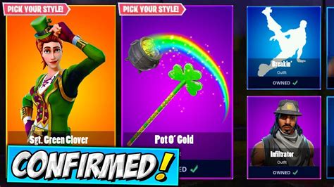 Sgt. Green Clover RETURNING! (RELEASE DATE) Fortnite Sgt Clover Skin COMING BACK! RARE SKINS ...