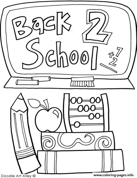 Back To School September Coloring page Printable