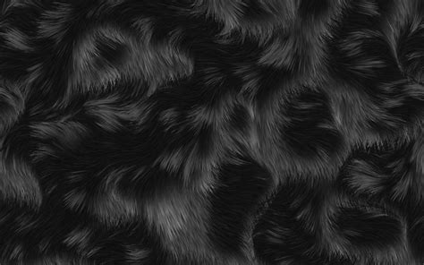 Download wallpapers black fur texture, macro, animal fur, brown black fur, black fur backgrounds ...