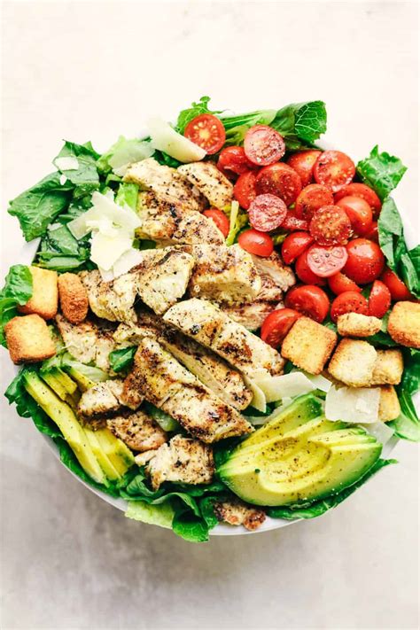 Grilled Chicken Caesar Avocado Salad | The Recipe Critic