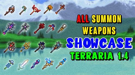 ALL SUMMON WEAPONS TERRARIA 1.4 (MASTER MODE) - YouTube