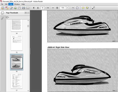 Kawasaki 800sx Jet Ski Service Manual - PDF DOWNLOAD - HeyDownloads - Manual Downloads