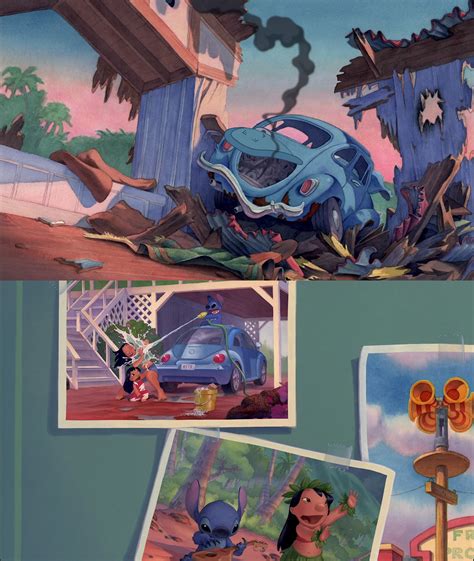 The photos during the end credits of Lilo & Stitch show that the family ...