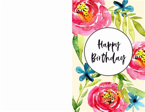 foldable birthday card coloring page wonderland crafts free printable ...