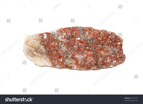 Piece Of Salt Composed Mineral (Sylvinite, Carnallite, Salt) Isolated On White Background Stock ...