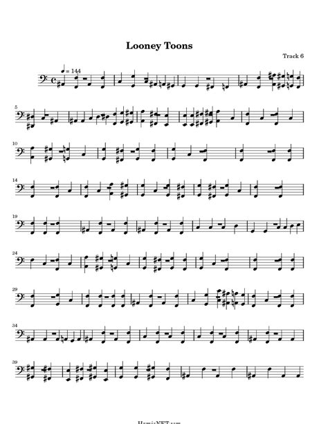 Looney Tunes Theme Song Sheet Music