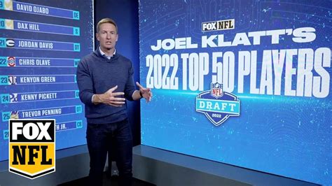 Joel Klatt's Top 50 Players in the 2022 NFL Draft - All The Kingz