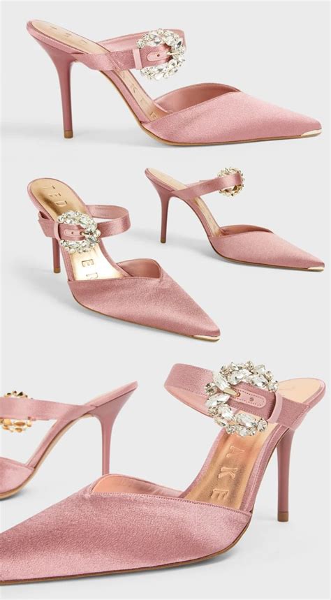 Dusty Pink Satin Mother of the Bride Shoes. Pink Bridesmaids Shoes ...