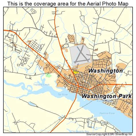 Aerial Photography Map of Washington, NC North Carolina