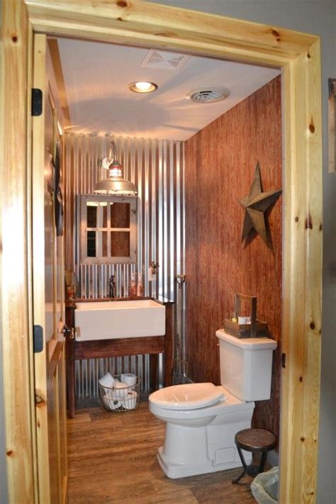 Bathroom Decor Ideas: Perfectly executed barn style bathroom | #decor #galvanized #rustic