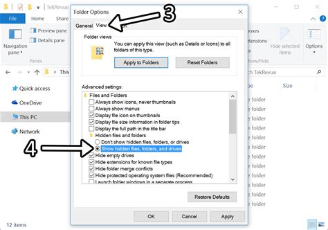 How to Show Hidden Files in Windows 10