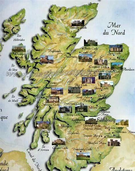 Map of the castles in Scotland | Scotland castles, Castles in scotland ...