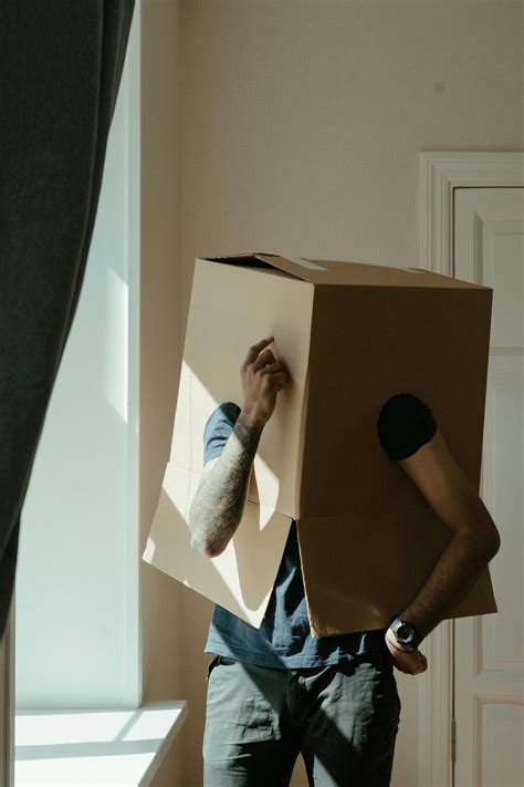 Person in Blue and White Plaid Shirt Holding Brown Cardboard Box · Free Stock Photo