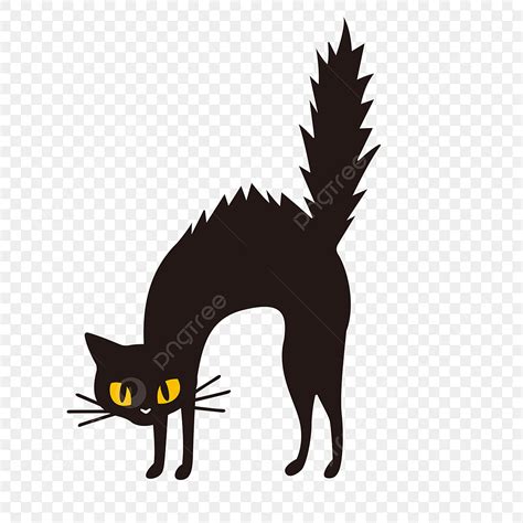 Halloween Black Cat Silhouette PNG Free, Halloween Black Cat, Halloween Animals, Halloween ...