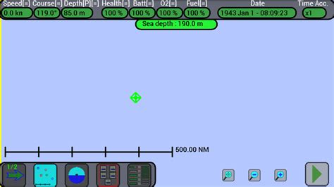 U-Boat Simulator for Android - Game Screen