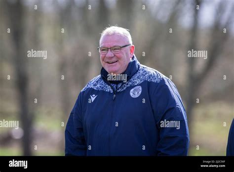 Football manager Steve Evans during training session at Stevenage ...