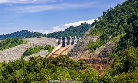 Photo of Bakun dam. Bakun lake and dam, Sarawak, Malaysia