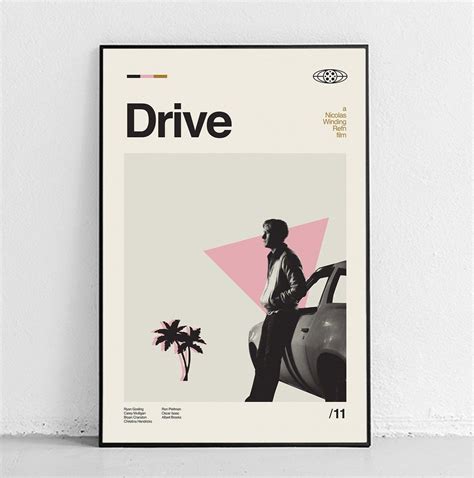 Drive Art Print - Ryan Gosling Midcentury Modern Decor, vaporware, alternative movie poster ...