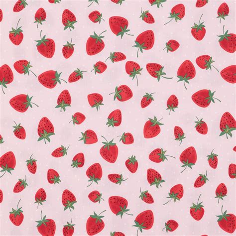 Strawberries & Dots Apparel Fabric | Hobby Lobby | 2132959