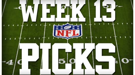 2020 WEEK 13 NFL PICKS!! - YouTube