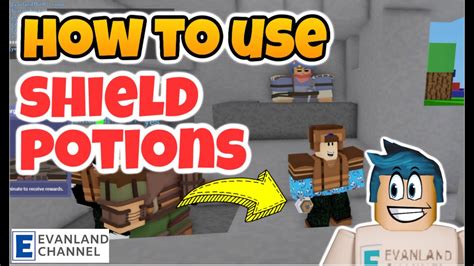 HOW TO GET AND USE SHIELD POTIONS IN ROBLOX BEDWARS - YouTube