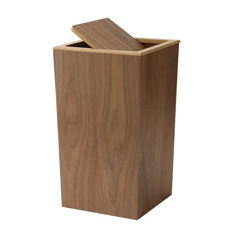 Japanese garbage bin Luxury styling Living Room Bedroom Office Home Wastepaper Basket wooden ...