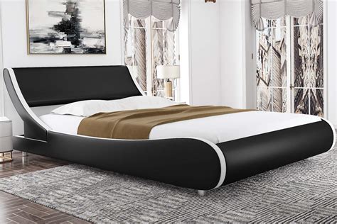 Buy Amolife Modern Queen Size Platform Bed Frames with Adjustable ...