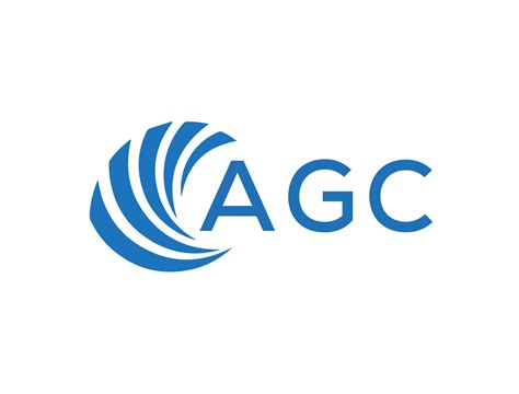 AGC Abstract business growth logo design on white background. AGC ...