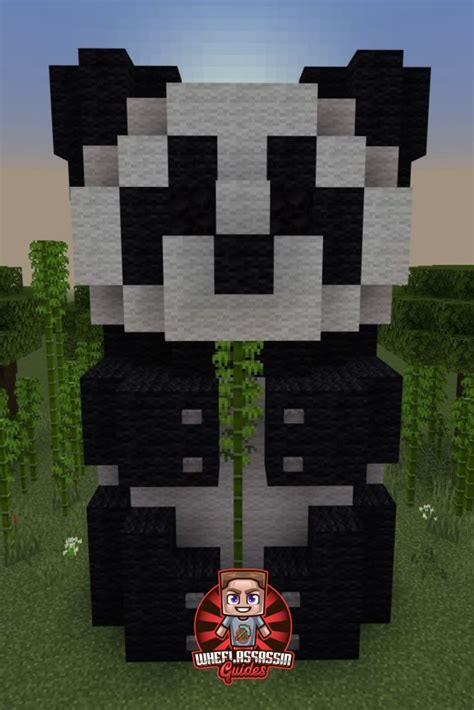 A Panda built in Minecraft!! in 2023 | Minecraft crafts, Minecraft ...