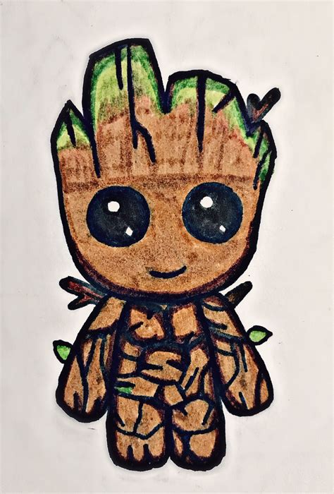 How To Draw Groot Easy - Drawing.rjuuc.edu.np