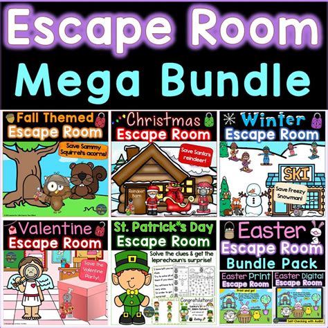 Escape Room Breakout Activities Mega Bundle - Lessons for Little Ones ...