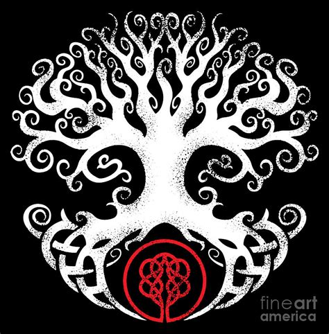 Viking Yggdrasil Symbol Sacred Tree Norse Mythology Digital Art by Mister Tee | Fine Art America