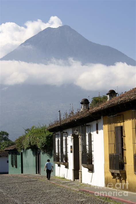 BENEATH THE VOLCANO Antigua Guatemala Photograph by John Mitchell ...